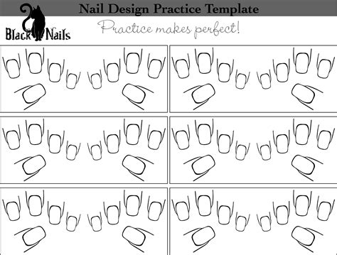 Blank Nail Design Template